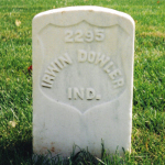 Irwin Dowley's gravestone