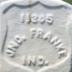 John Franke's gravestone