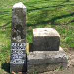 John Hinton's gravestone