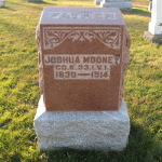 Joshua Mooney's gravestone