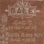 John S. Gale's gravestone