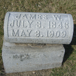 James W. Dobbins' gravestone