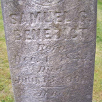 Samuel G. Benedict's gravestone