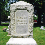 Thomas Graves' gravestone