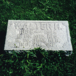 Walter H. Crow's gravestone