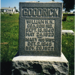 William H.H. Goodrick's gravestone
