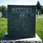 Wesley M. James's gravestone