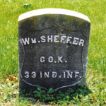 William Sheffer's gravestone