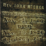 John McCrea's gravestone