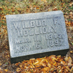 Wilbur F. Holliday's gravestone