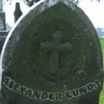 Alexander Lundy's gravestone