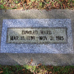 Edward Ward's gravestone