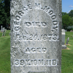 George M. Moody's gravestone