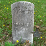 Isaac Thomas' gravestone