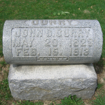 John C. Curry's gravestone