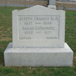 Joseph Francis' gravestone