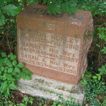 Mahlon Hunley's gravestone