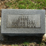 Peter Beeler's gravestone