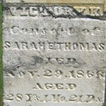Victor Thomas' gravestone