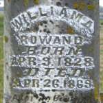 William A. Rowand's gravestone