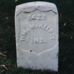 William McAllroy's gravestone